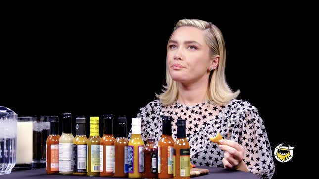 Florence Pugh on Hot Ones