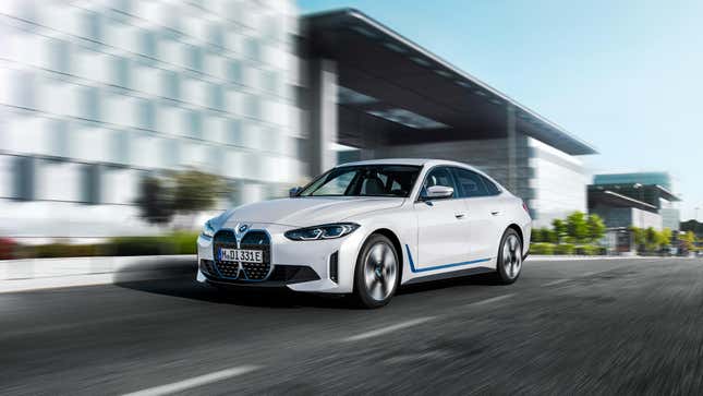 Image for article titled The i4 eDrive35 Is the Cheapest Electric BMW at $53,000