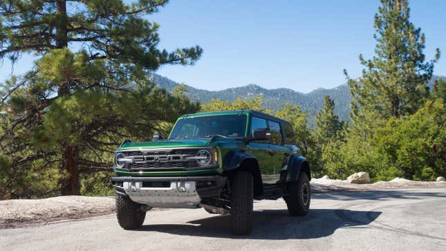The 2022 Ford Bronco Raptor relies less on touchscreens and is full of physical buttons and switches. Thankfully.