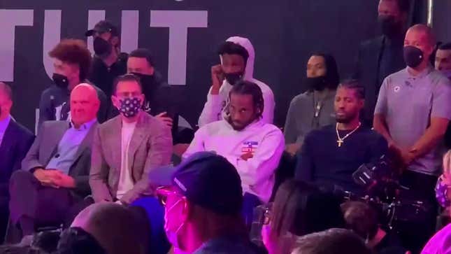 Photo: Kawhi Leonard and Paul George Spotted at LA Rams Playoff