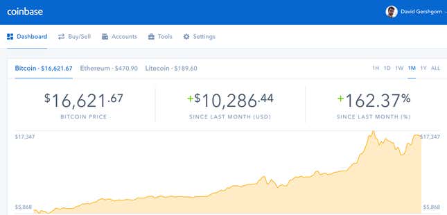Coinbase’s website.