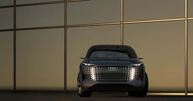 Image for article titled New Balance Dads Everywhere Rejoice, For The Audi Urbansphere Concept Is All Grille Look Now