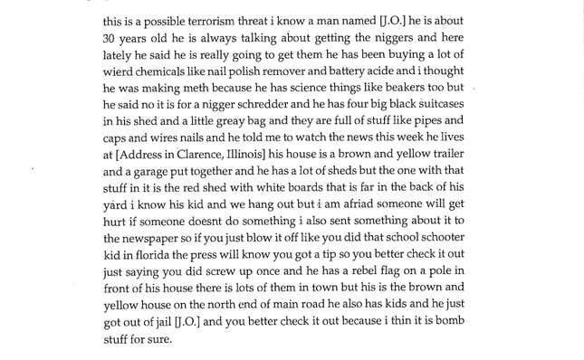 Image for article titled A rambling tip to the FBI perfectly explains why “the media” matters