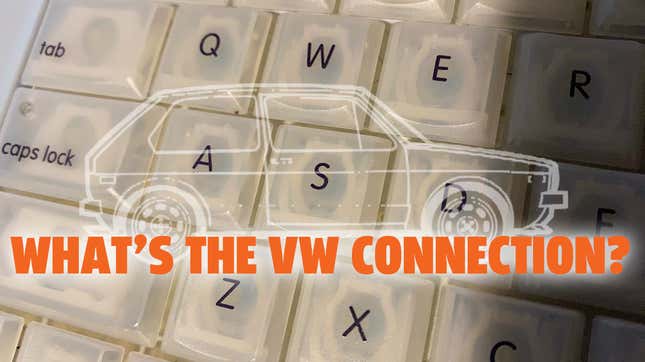 Image for article titled See If You Can Spot The VW Connection In This Old Apple Keyboard