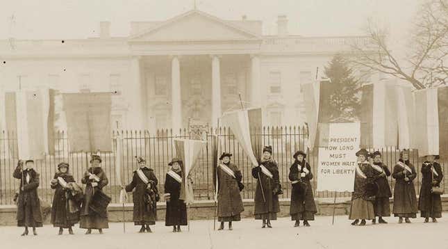 National Woman's Party protestors of yore.