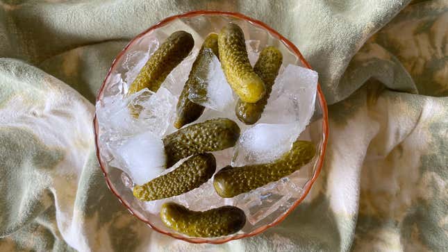 Image for article titled Hot Days Call for Iced Pickles