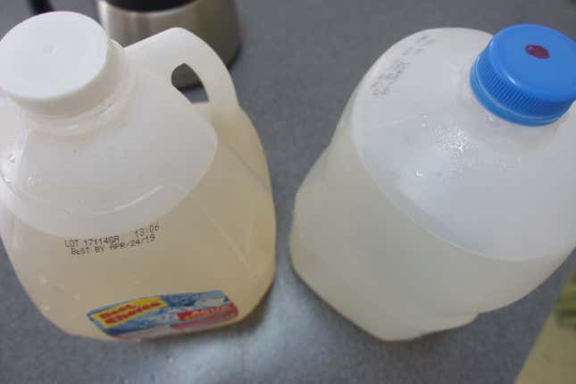 filtered and unfiltered water after Maria in Puerto Rico