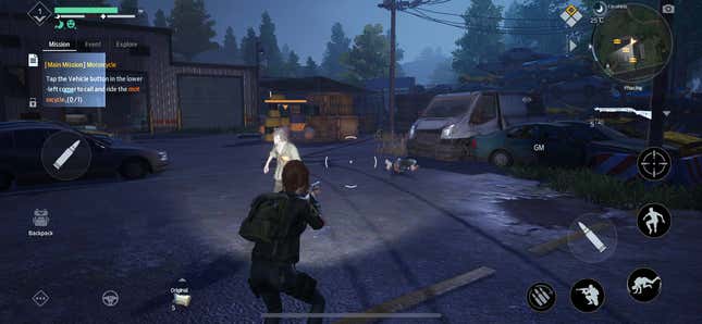 Un jugador de Undawn luchando contra zombies