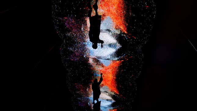 A metaverse-inspired art installation in Hong Kong.