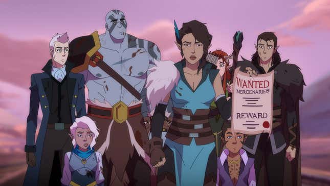 Image for article titled Critical Role gets animated in the entertaining, Kickstarter-record-setting The Legend Of Vox Machina