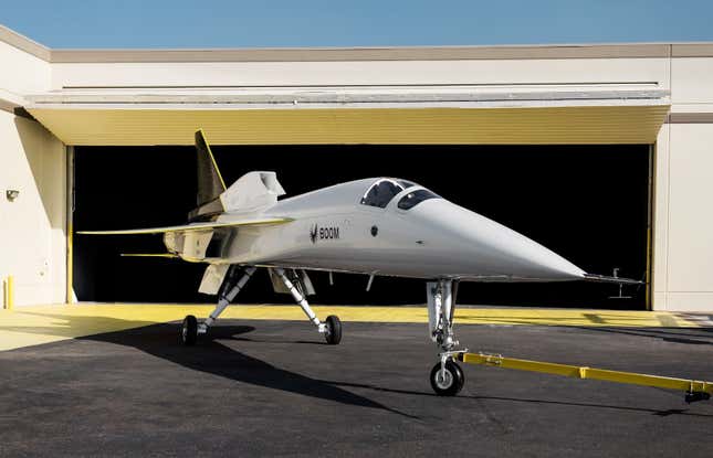 The Boom XB-1 test plane.