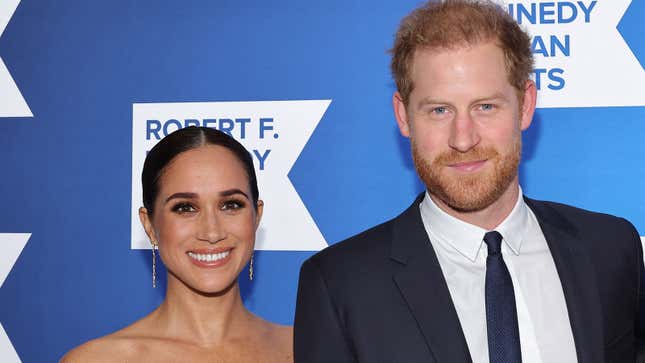 Meghan, Duchess of Sussex and Prince Harry, Duke of Sussex at New York Hilton on December 06, 2022 in New York 