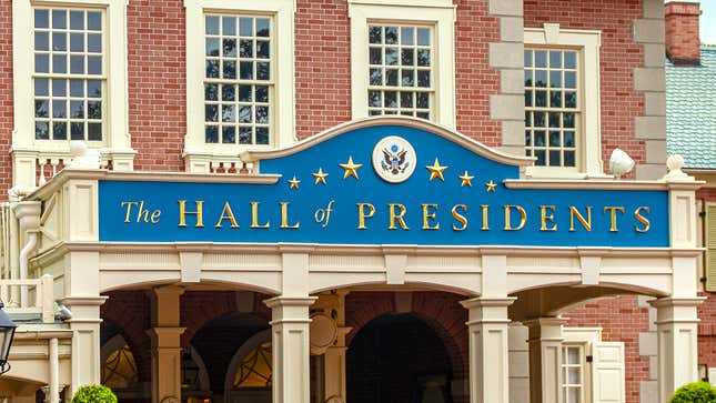 Image for article titled Disney’s Hall Of Presidents Opens Exhibit Of Historic Shadow Leaders Who Really Ran Country