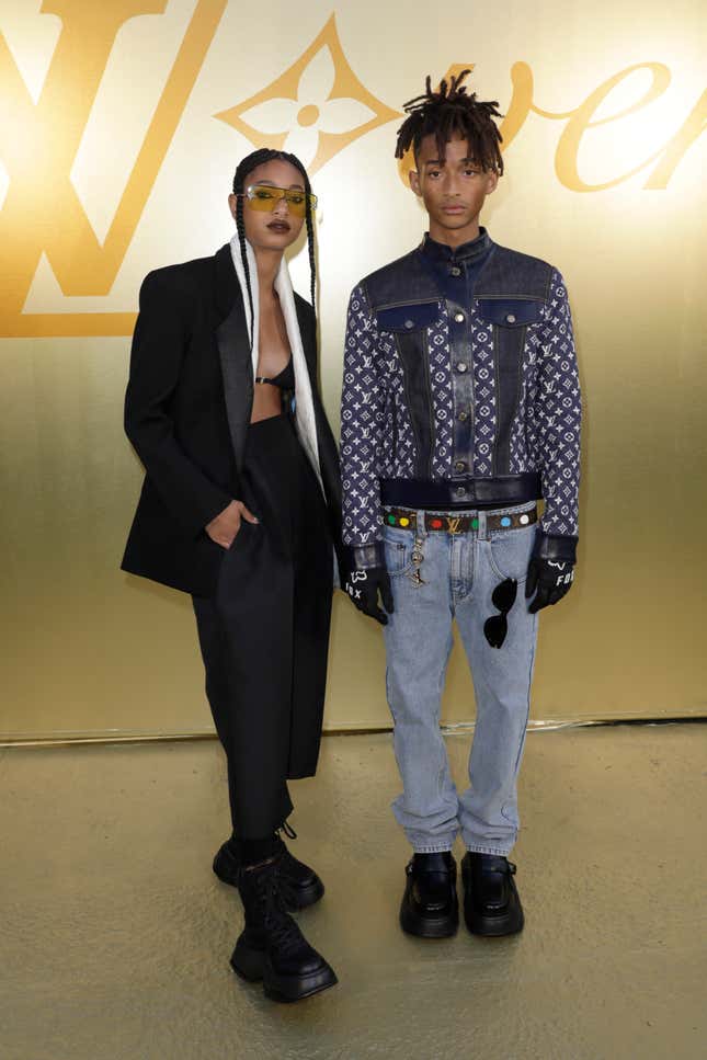 Image for article titled Black Hollywood Popped Out For Pharrell&#39;s Debut LV Fashion Show