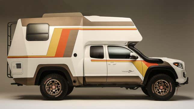 Image for article titled The Tacozilla Tacoma Camper Masters Old-School Overlanding at SEMA