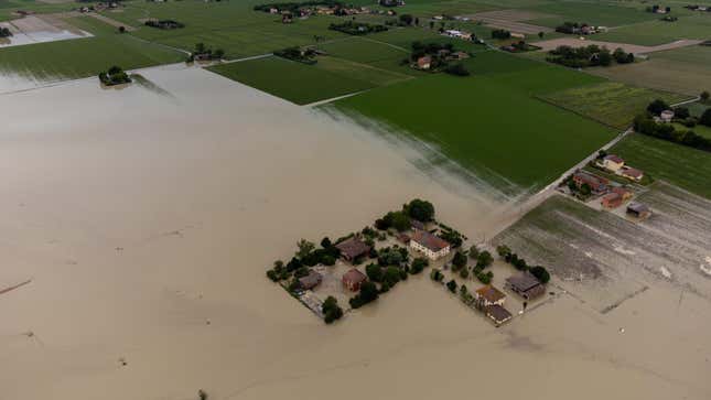 Farm fields, homes, and towns successful nan Italian region of Emilia-Romagna were flooded by dense rains past week. 