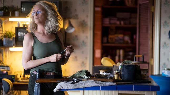 Jamie Lee Curtis as Laurie Strode in Halloween (2018).