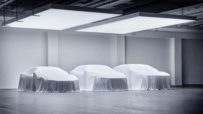 The Polestar cars covered in wraps