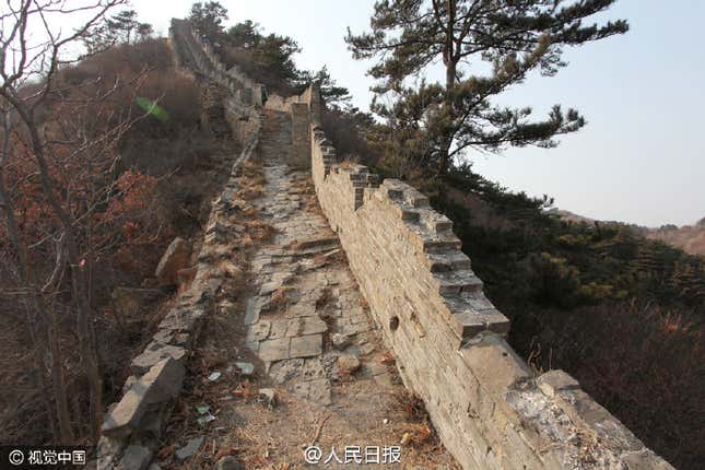 Xiaohekou before the "repair" work.