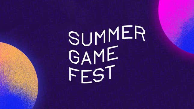 The words Summer Game Fest, white text on a purple background