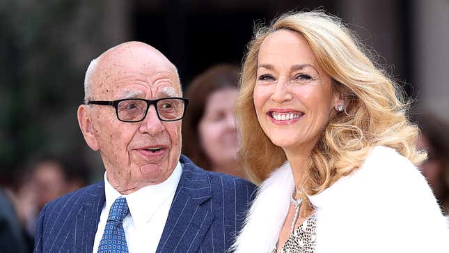 Image for article titled Rupert Murdoch Knew Fiancée Was The One When She Repeatedly Lied To Public About Loving Him