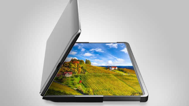 Imagen para el artículo titulado Samsung desvela una nueva pantalla OLED que se pliega y se desliza para aumentar su tamaño