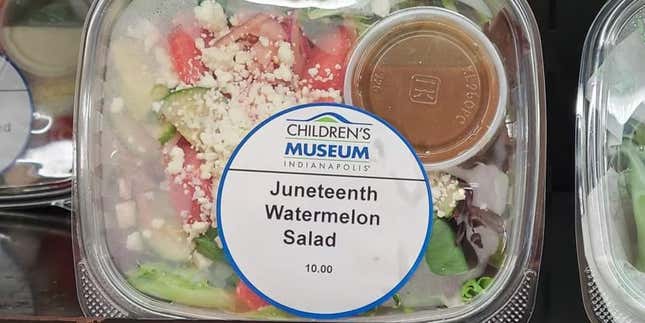 Image for article titled Children’s Museum of Indianapolis Apologizes For Racist Juneteenth Salad