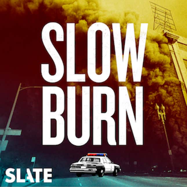 Slow Burn podcast logo 