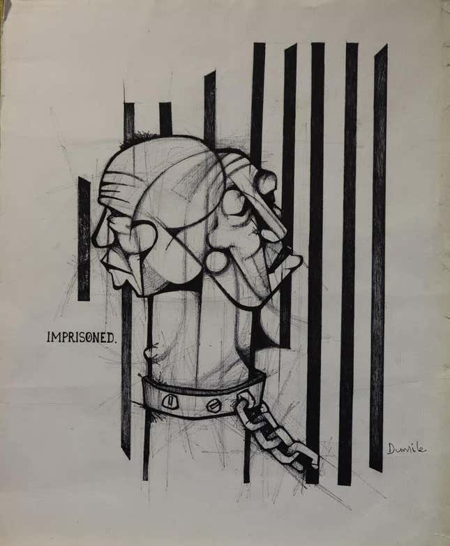 A fake Dumile Feni drawing that reached the art market