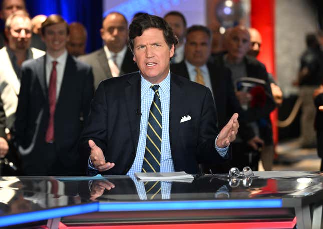 Tucker Carlson gave no indication that a recent episode of his Fox show would be his last