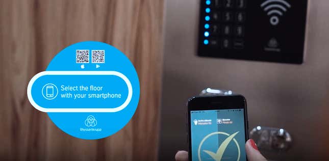 App-controlled button pushing