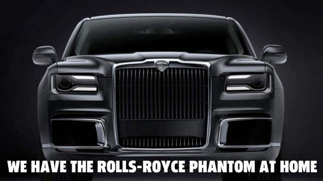 Image for article titled Production Starts On Vladimir Putin-Endorsed Car, Russia&#39;s Store-Brand Rolls-Royce