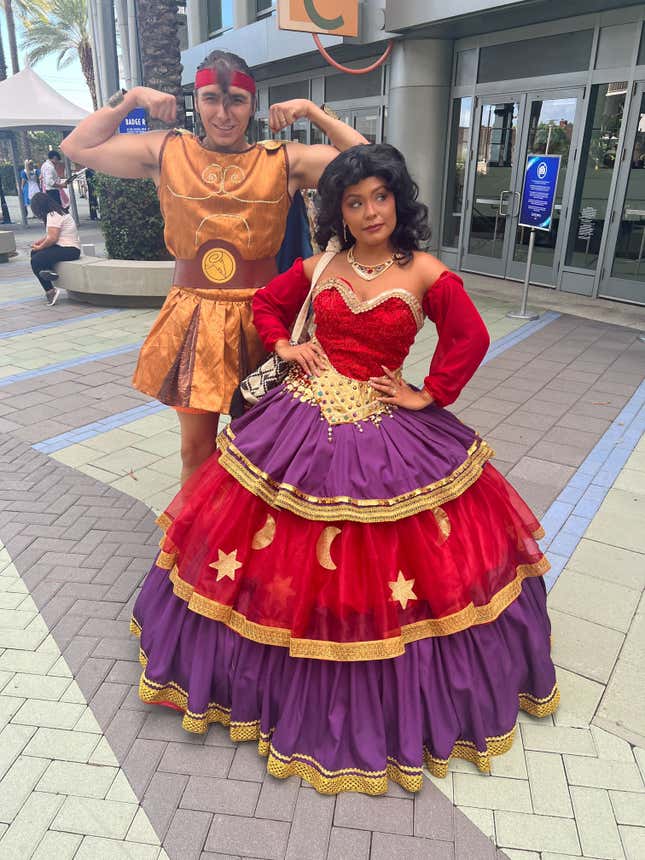 Hercules and Esmeralda cosplay