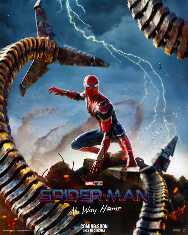 Imagen para el artículo titulado ¿Cuántos villanos puedes ver en el nuevo póster de Spider-Man: No Way Home?