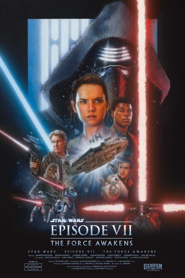 Image for article titled The Star Wars Sequel Trilogy Finally Gets the Posters It Deserves