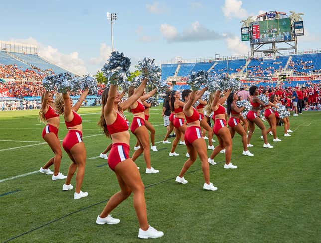 Image for article titled Cheerleaders Have Special Celebratory Routine For When Paramedics Announce Football Player Not Dead