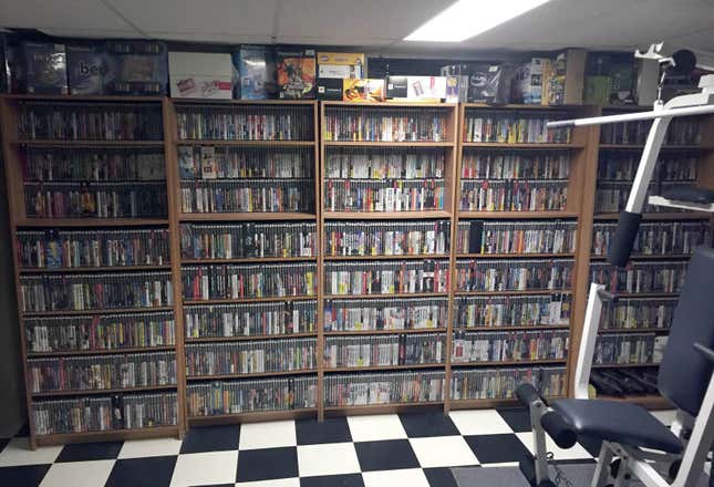 Kirkland's gigantic PS2 game collection, date unknown.
