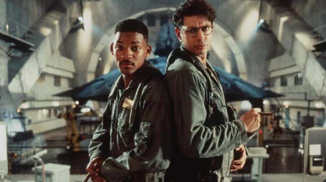 Will Smith and Jeff Goldblum in Independence Day.