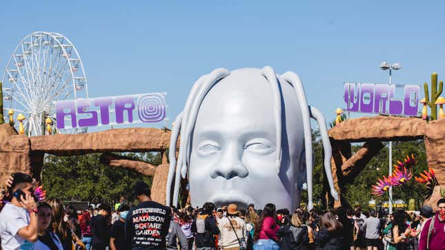 General view of atmosphere during the third annual Astroworld Festival at NRG Park on November 05, 2021 in Houston, Texas.