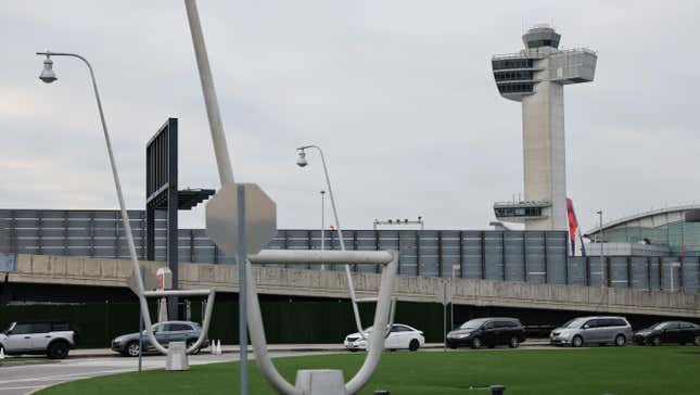 The air traffic control tower at JFK