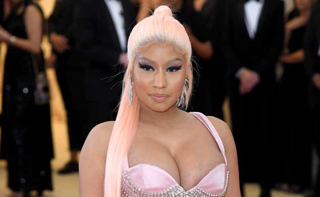 Nicki Minaj arrives for the 2019 Met Gala celebrating Camp: Notes on Fashion on May 06, 2019 in New York City.