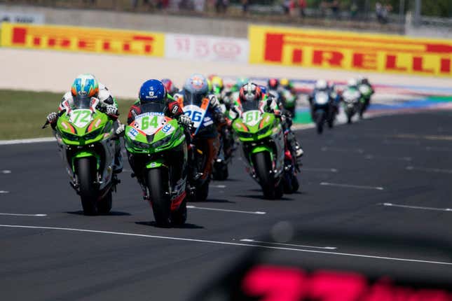 World Supersport 300 racing at Misano last June