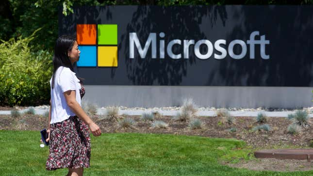 File photo of Microsoft Headquarters campus in Redmond, Washington.