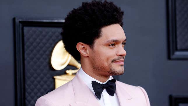 Trevor Noah attends the 64th Annual GRAMMY Awards at MGM Grand Garden Arena on April 03, 2022 in Las Vegas, Nevada.