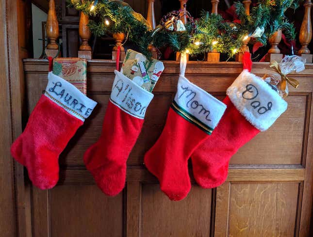 Image for article titled Mom’s Christmas Stocking Noticeably Less Full