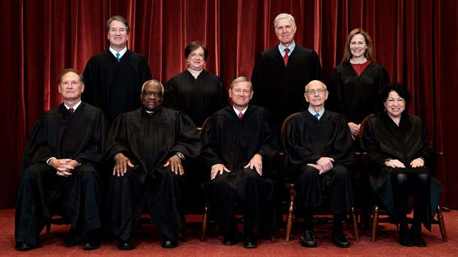 Image for article titled Supreme Court Rules 5-4 To Ride Stephen Breyer Around Like A Horse