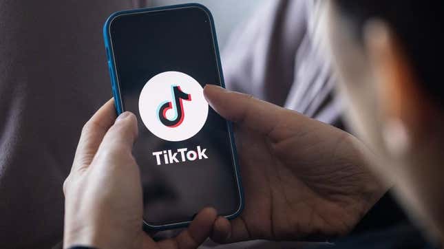 A person opens TikTok.