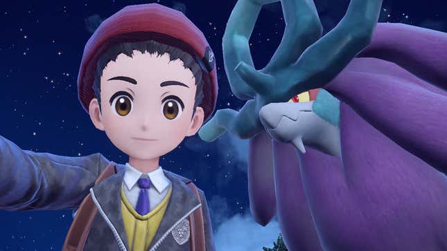 A trainer is seen taking a selfie with Walking Wake at night.