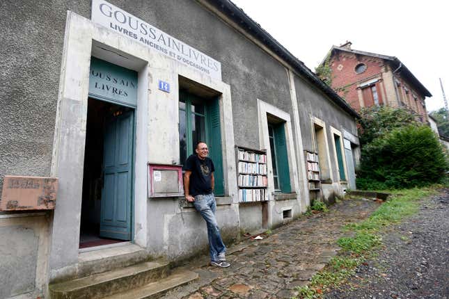 Among the few who live in the village today are bookseller Nicolas Mahieu.