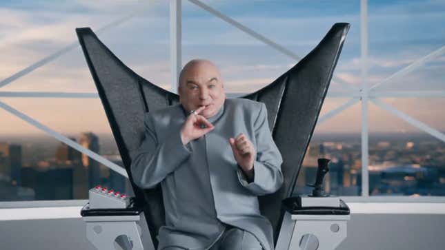Image for article titled GM&#39;s Dr. Evil Super Bowl Commercial Is a Little Too Literal
